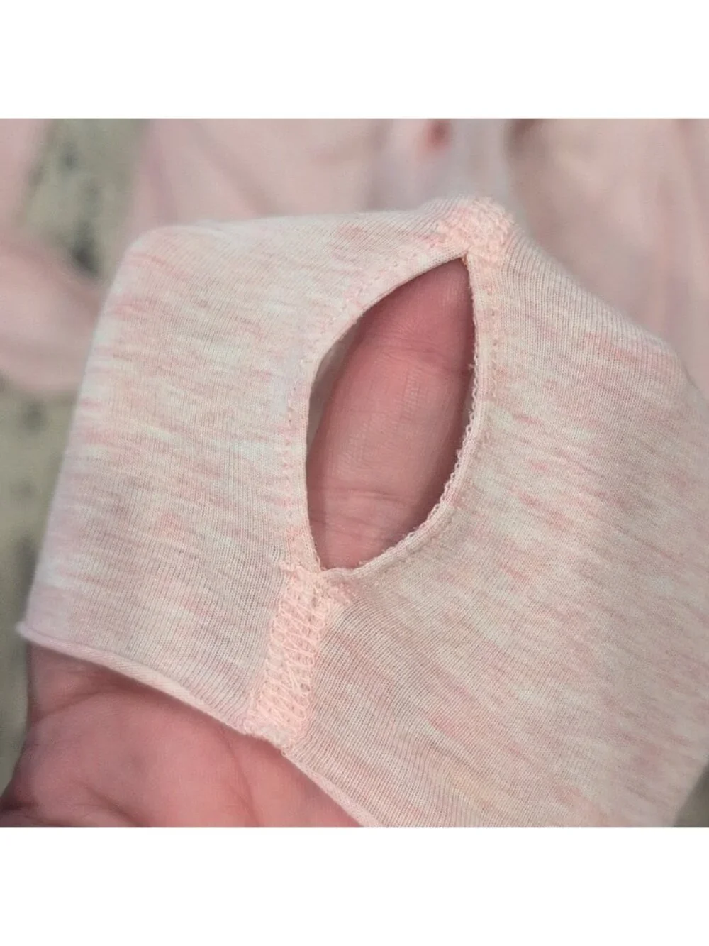 Lululemon My Mantra Long Sleeve Heathered Blush Quartz